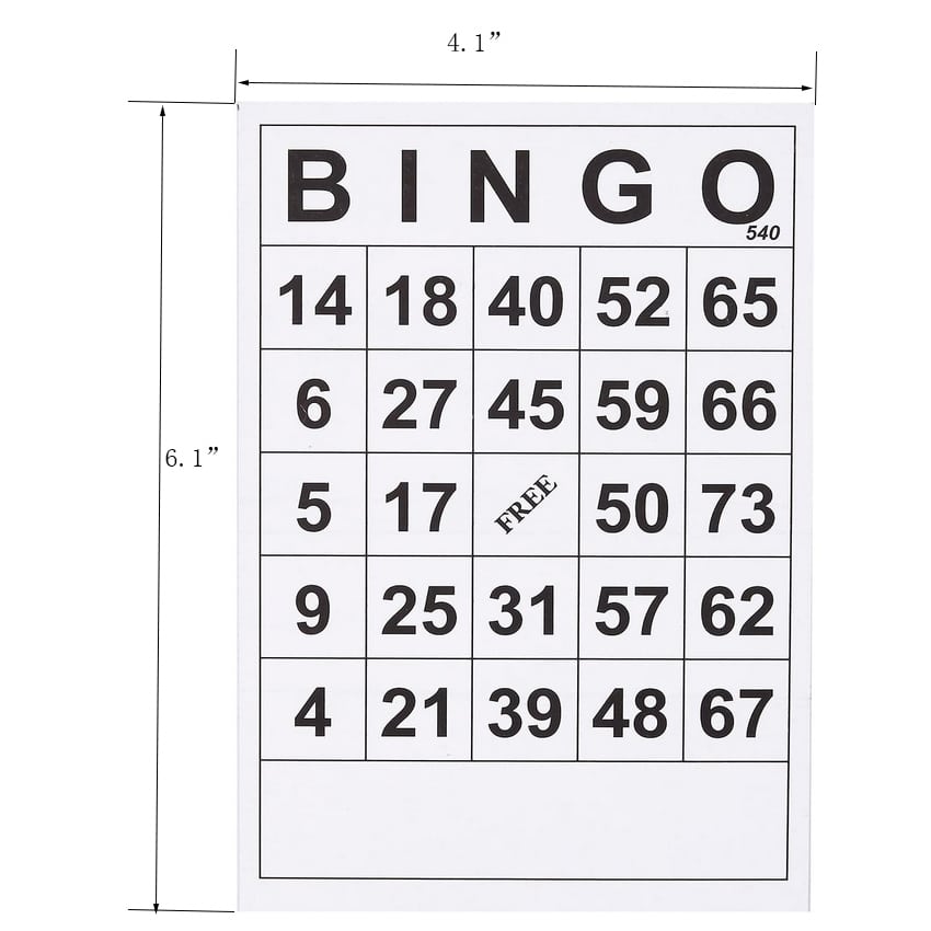 Custom Disposable Bingo Game Card Sets view 3