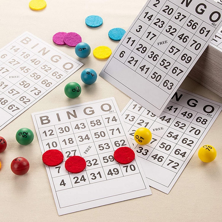 Custom Disposable Bingo Game Card Sets view 4