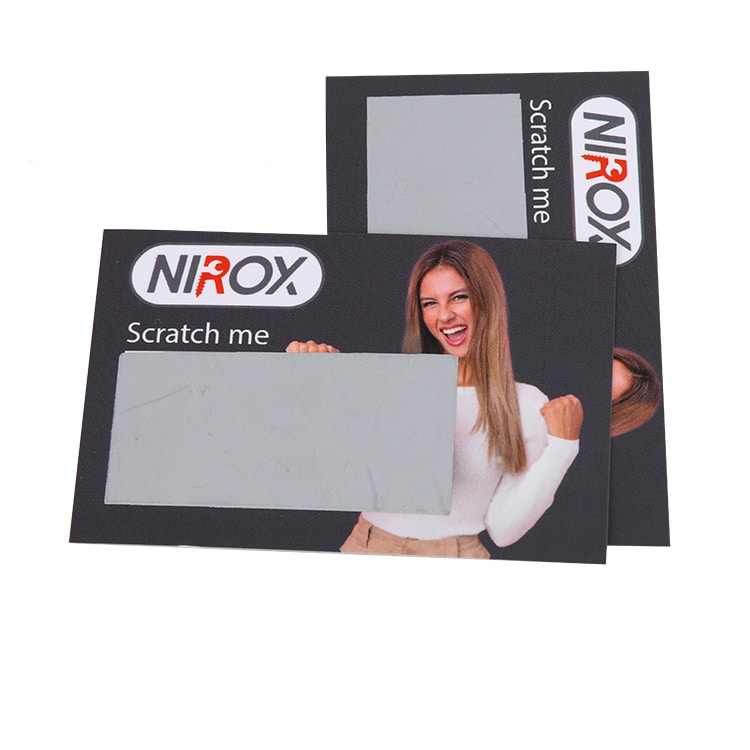 Custom Easy Lucky Draw Scratch Card — custom card printing