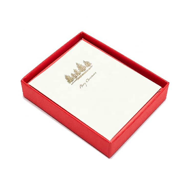 Custom Emboss Christmas Boxed Greeting Cards — custom card printing