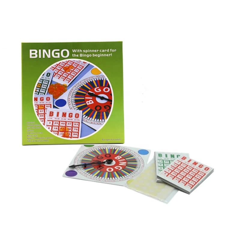 Custom Family Fun Bingo Board Card Game — custom card printing