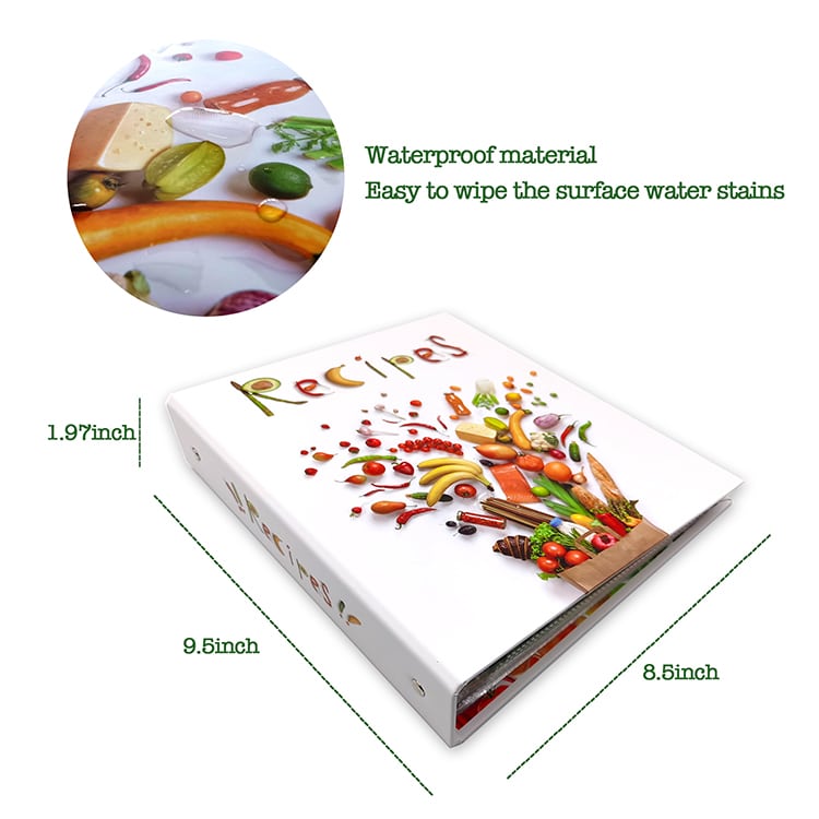 Custom Family Recipe card With Dividers And Label — custom card printing