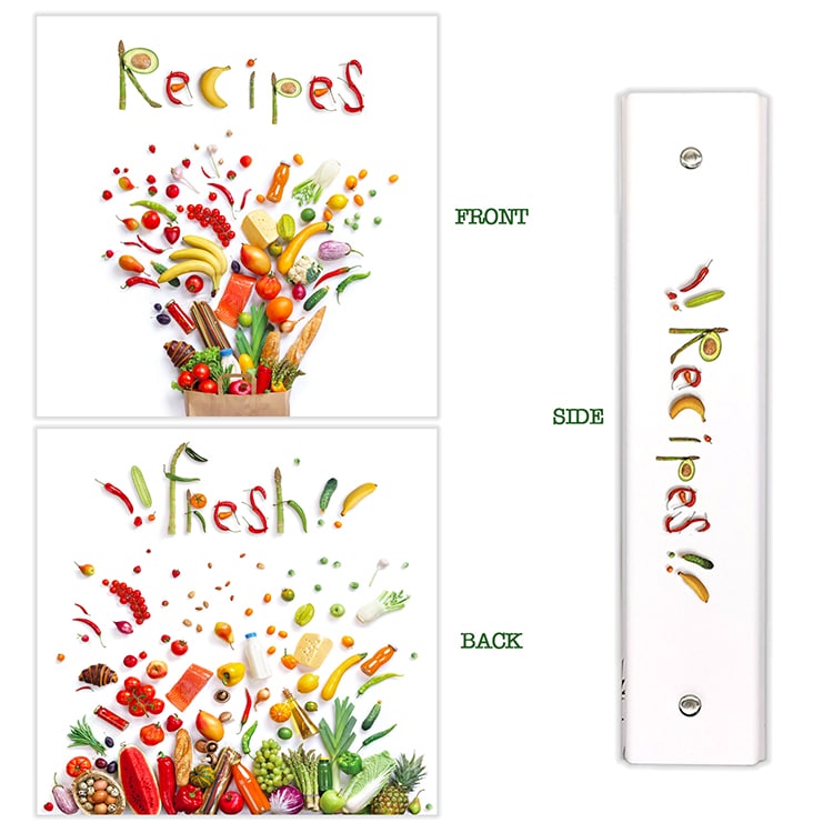 Custom Family Recipe card With Dividers And Label view 2