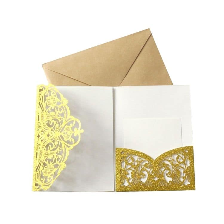 Custom Folded Gift invitation card with ecvelope — custom card printing