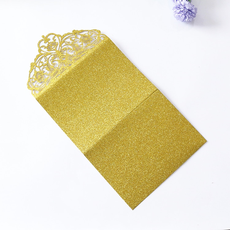 Custom Folded Gift invitation card with ecvelope view 3