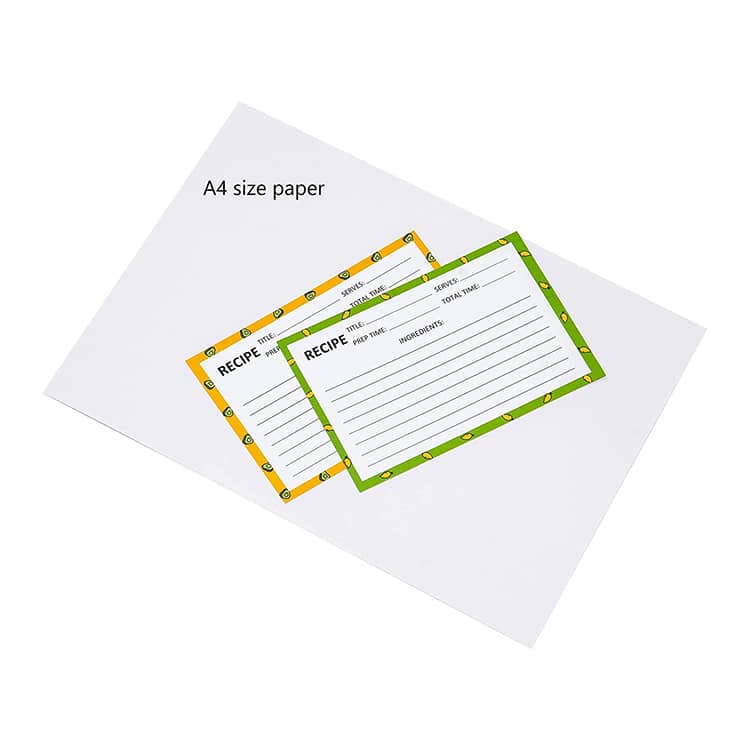 Custom Fruit Design Recipe Cards for Wedding Shower view 3