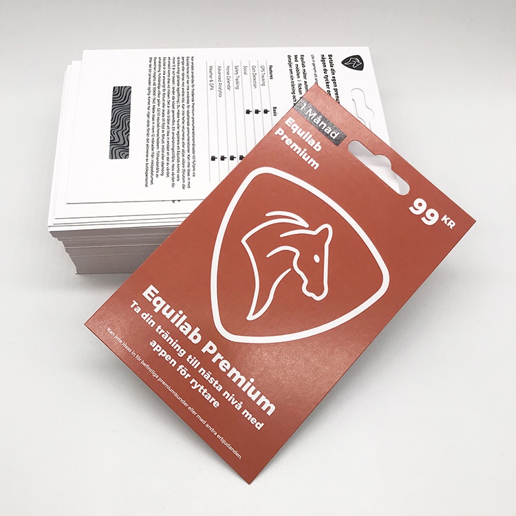 Custom Gift scratch card with unique code view 2