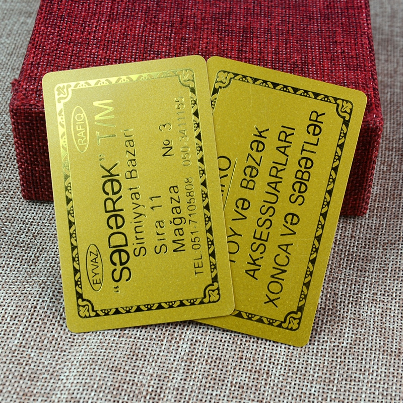 Custom Glittering plastic VIP membership card view 4
