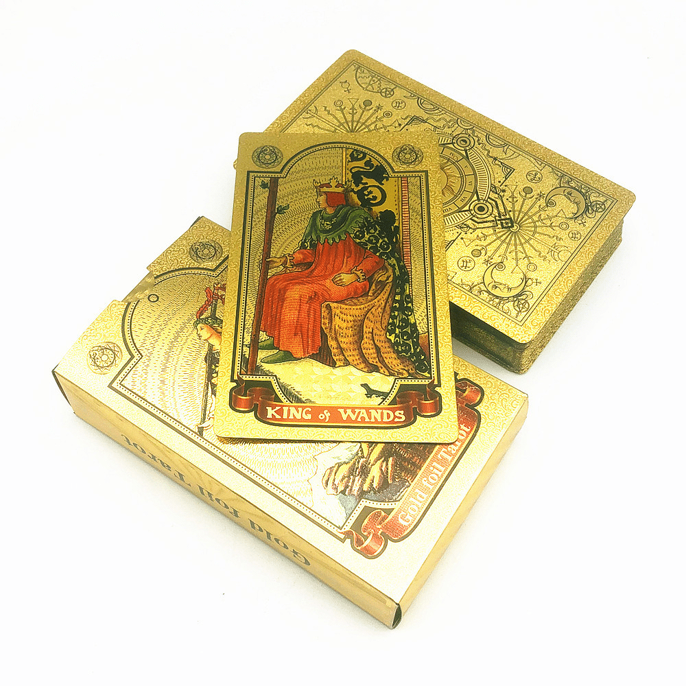 Custom Gold Foil Tarot Cards Set — custom card printing