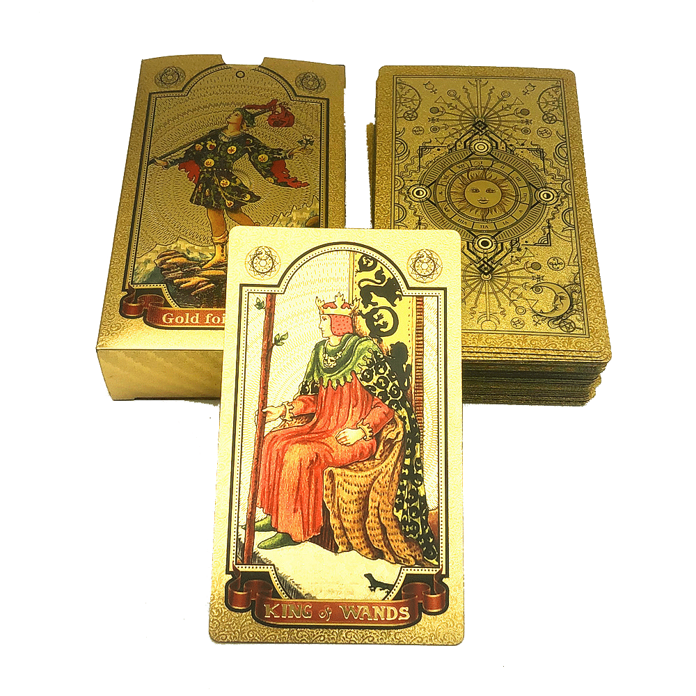 Custom Gold Foil Tarot Cards Set view 2