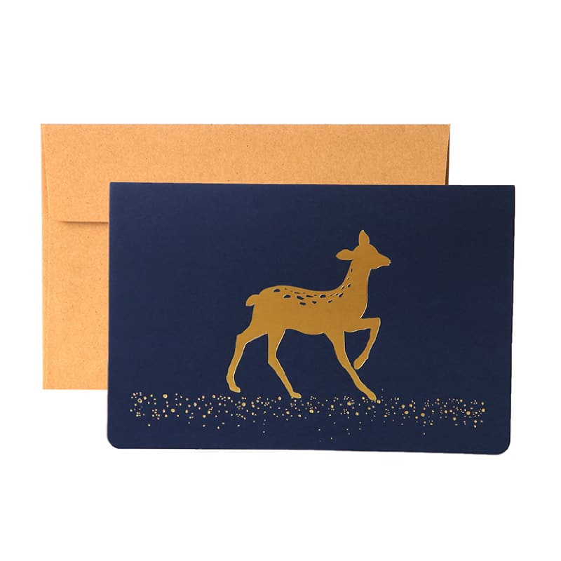 Custom Gold Stamping Merry Christmas greeting Cards view 4