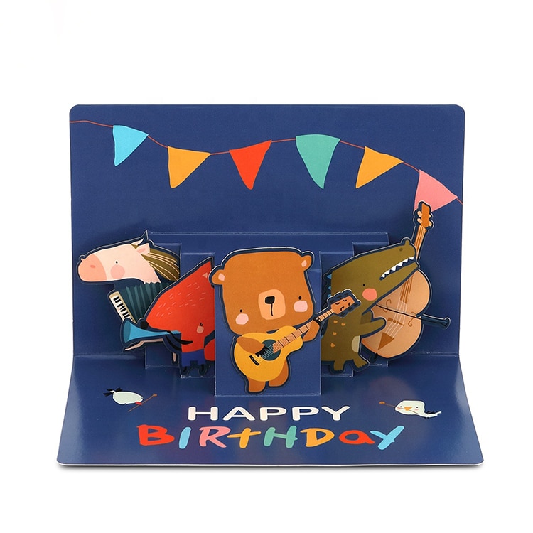 Custom Handmade 3D Pop Up Greeting Cards view 2