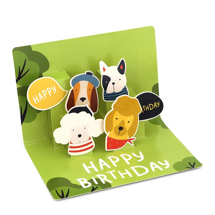 Custom Handmade Animals 3D Greeting Cards — custom card printing