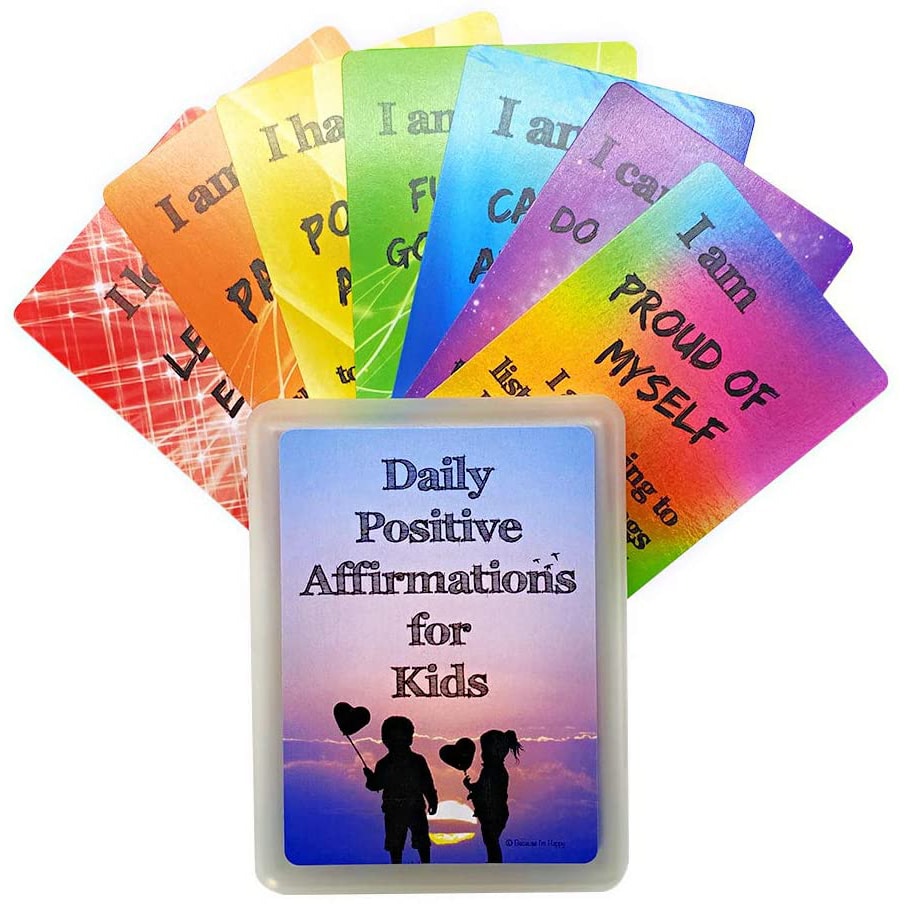 Custom Kids Women Daily Self Positive Affirmation Card view 2