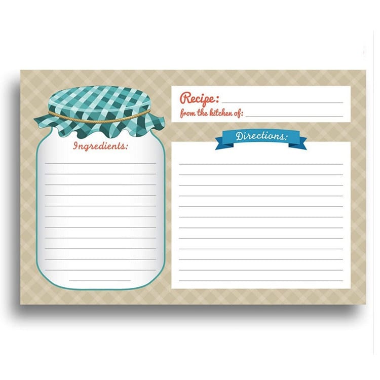 Custom Kitchen Cooking Tips Recipe Cards view 3