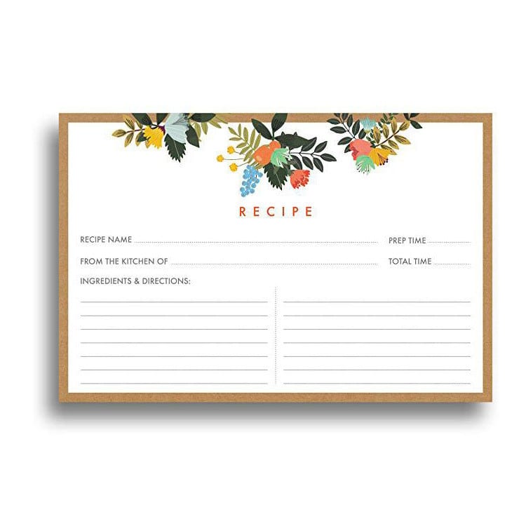 Custom Kitchen Cooking Tips Recipe Cards view 4
