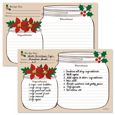 Custom Kraft Household Kitchen Note Card Recipe Cards — custom card printing