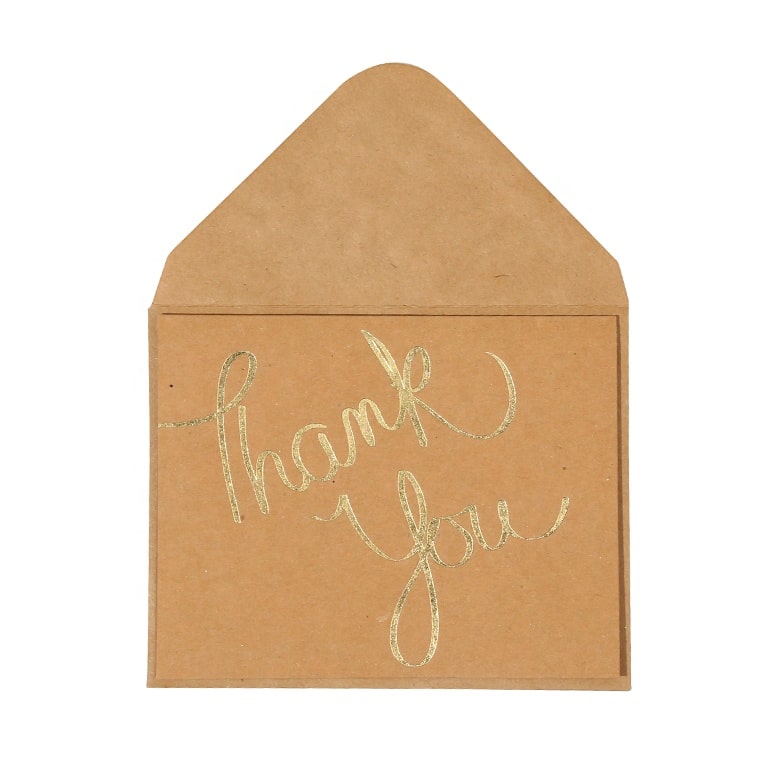 Custom Kraft Paper Boxed Thank You Cards view 3