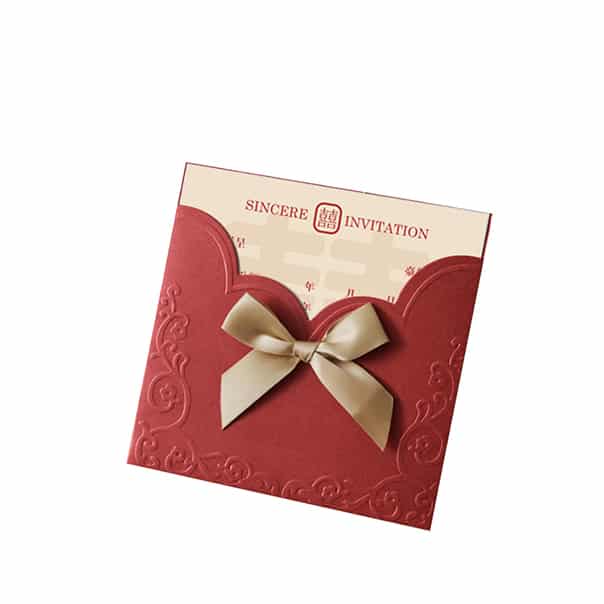 Custom Kraft Paper Wedding Invitation Card view 2
