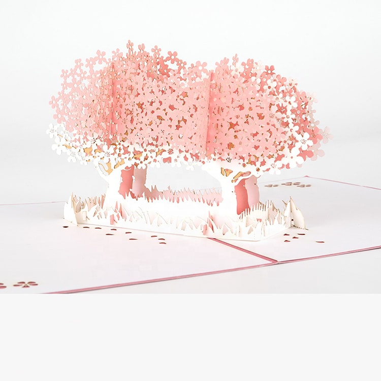 Custom Laser Cut 3D Pop Up Greeting Cards view 3