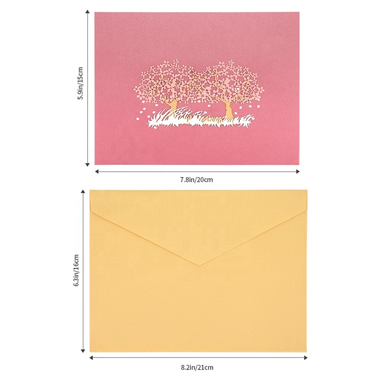 Custom Laser Cut 3D Pop Up Greeting Cards view 4