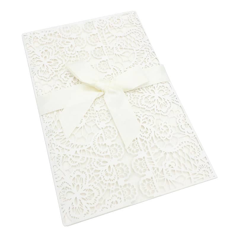 Custom Laser Cut Wedding Card — custom card printing