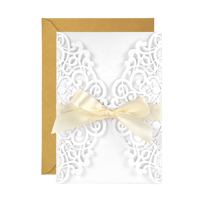 Custom Laser Cut Wedding Invitation Cards — custom card printing