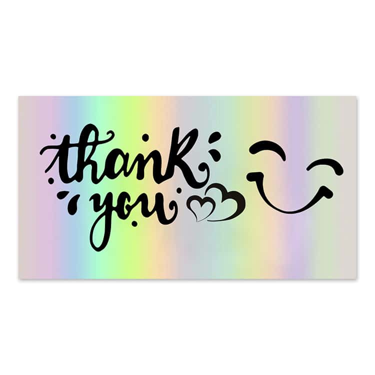 Custom Laser Gift Thank You Card — custom card printing