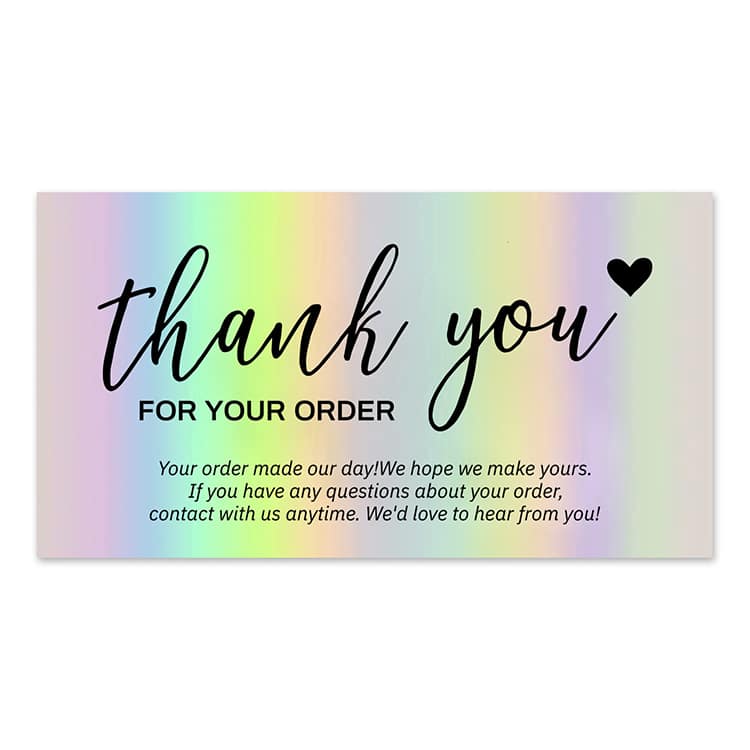 Custom Laser Gift Thank You Card view 2