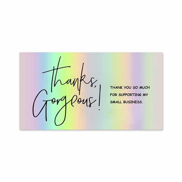 Custom Laser Gift Thank You Card view 3