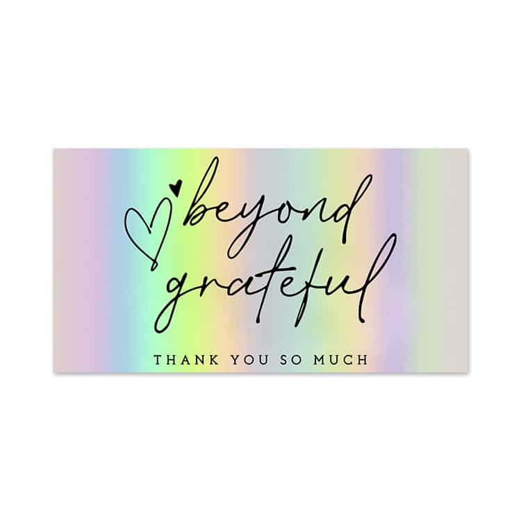 Custom Laser Gift Thank You Card view 4
