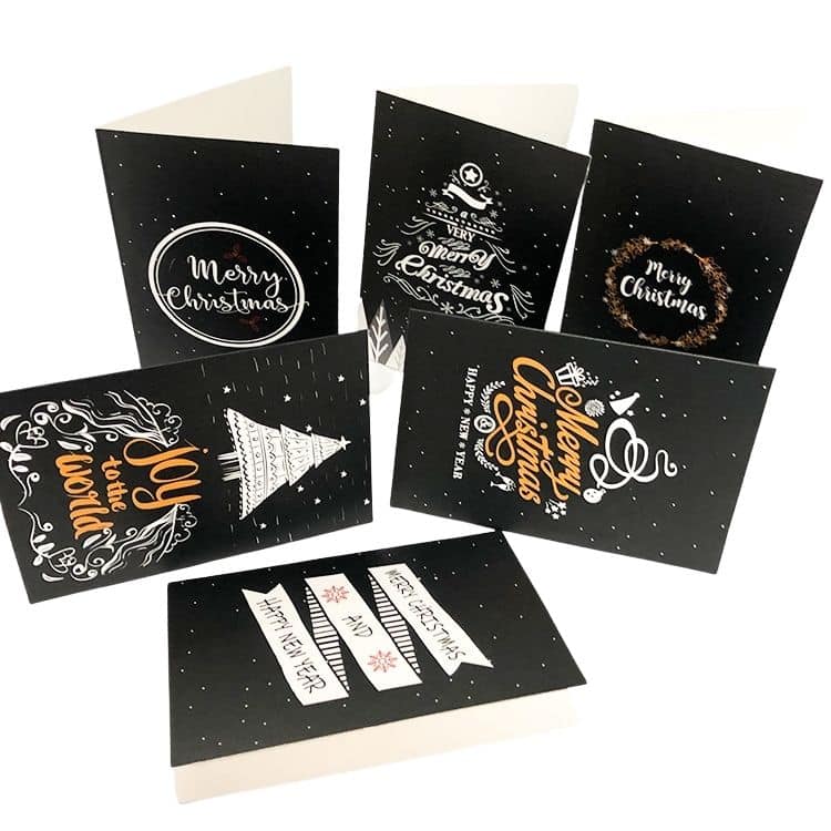 Custom Logo Merry Christmas Cards — custom card printing