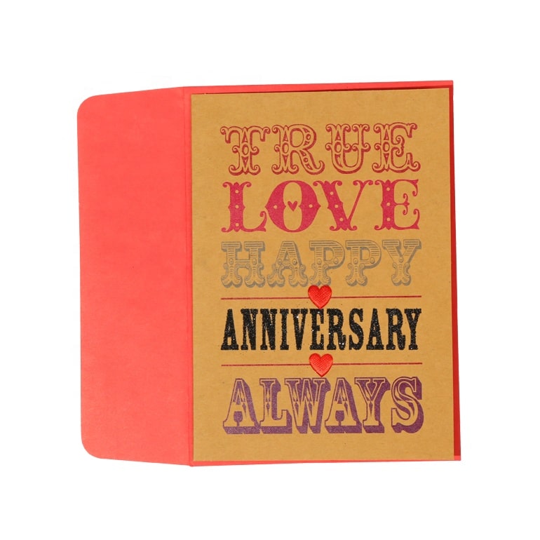 Custom Love Happy Anniversary Cards — custom card printing