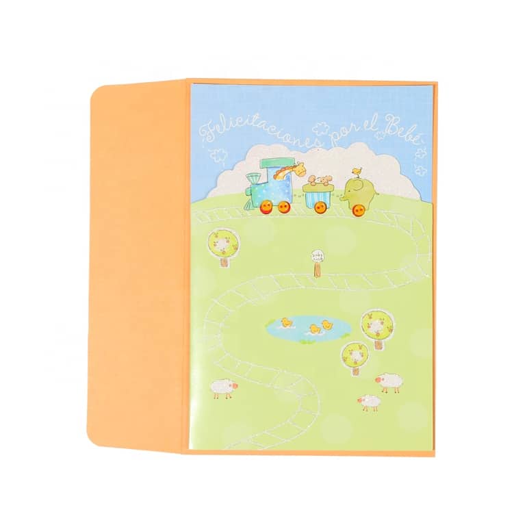 Custom Lovely Animal Farm 3D Baby Greeting Card — custom card printing