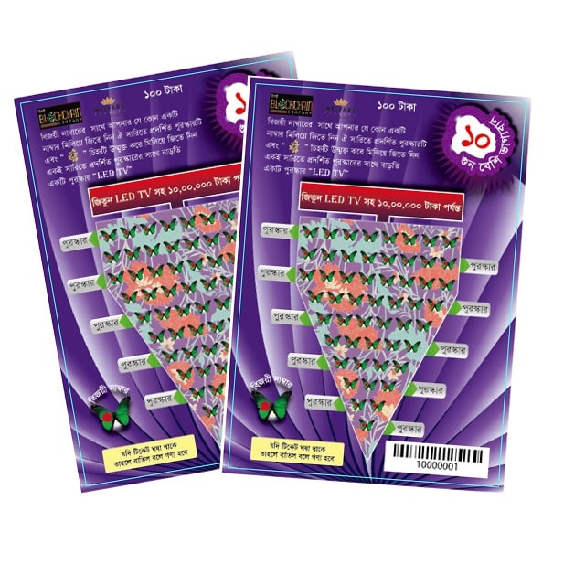 Custom Lucky Card Scratch Off Lottery card view 2