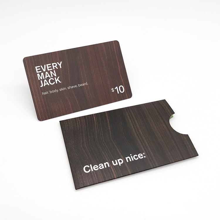 Custom Matt surface Plastic gift card view 2
