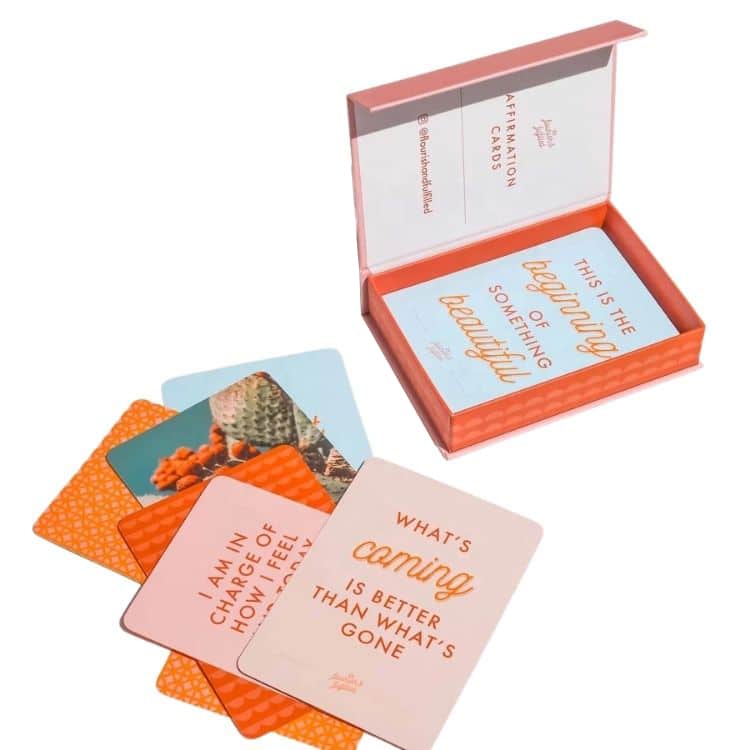 Custom Mental Health Positive Self Affirmation Cards — custom card printing