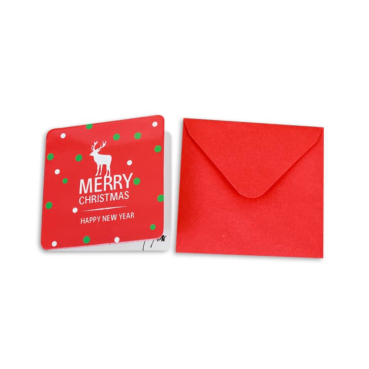 Custom Merry Christmas 3D Greeting Card — custom card printing