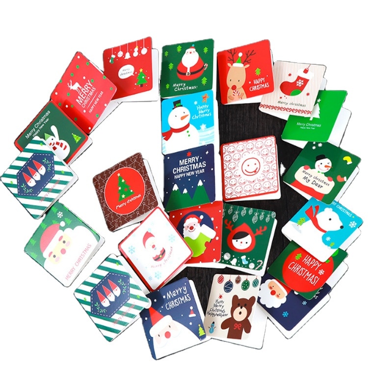 Custom Merry Christmas 3D Greeting Card view 2