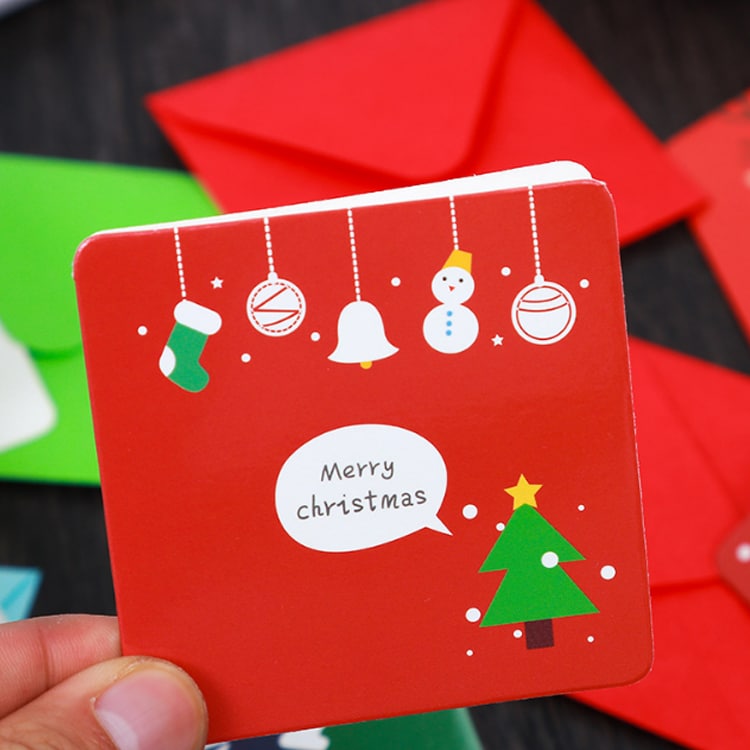 Custom Merry Christmas 3D Greeting Card view 3
