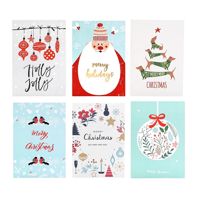 Custom Merry Christmas Greeting Cards view 3