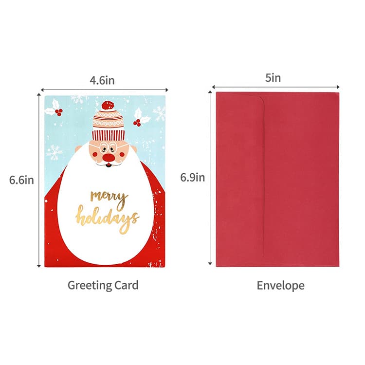Custom Merry Christmas Greeting Cards view 4