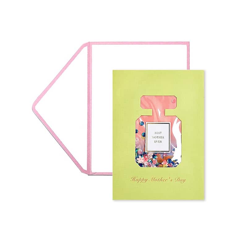 Custom Mothers Day Greeting Cards with Shaking Sequins — custom card printing