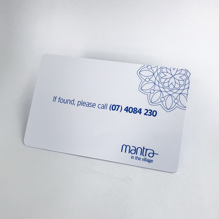 Custom NFC RFID access control card view 2