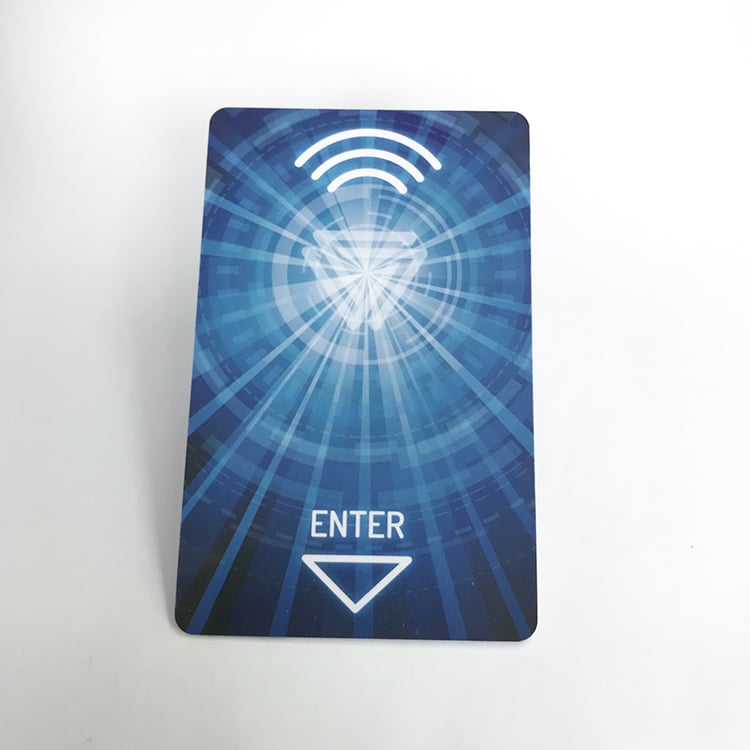 Custom NFC RFID access control card view 4