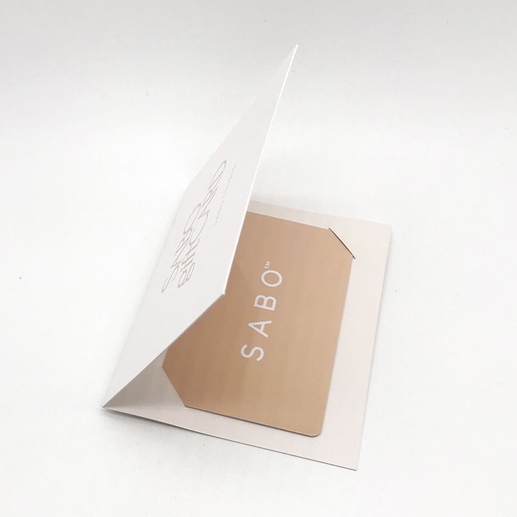Custom PVC Gift card with paper card holder view 3