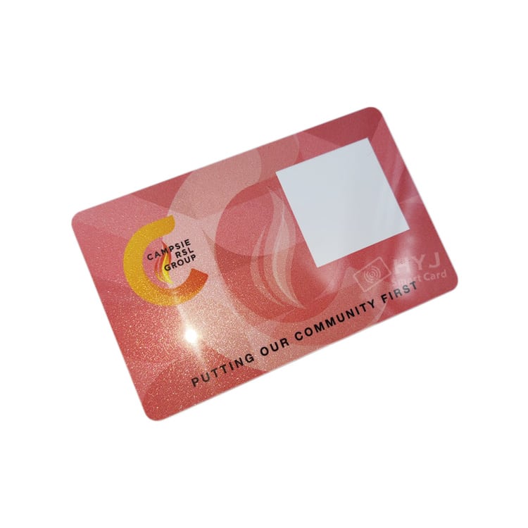 Custom PVC ID member card with Signature Panel — custom card printing