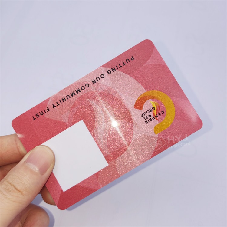 Custom PVC ID member card with Signature Panel view 2