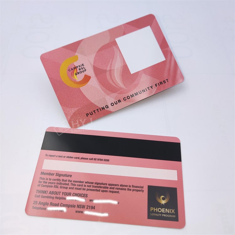 Custom PVC ID member card with Signature Panel view 3