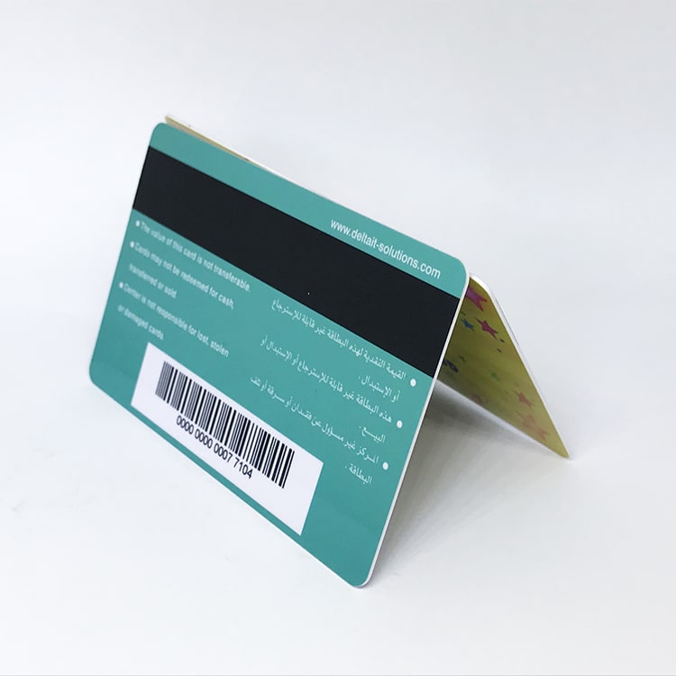 Custom PVC magntic stripe member card view 3